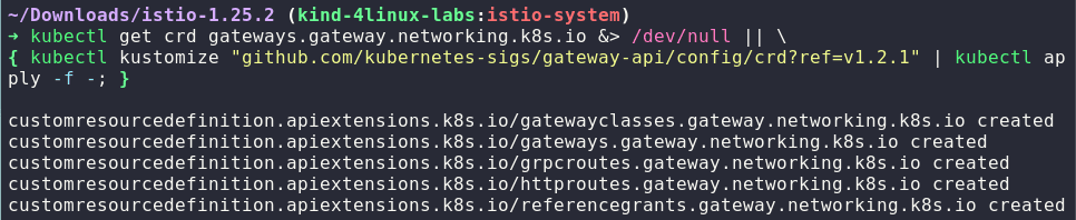 Instalação do Kubernetes Gateway API